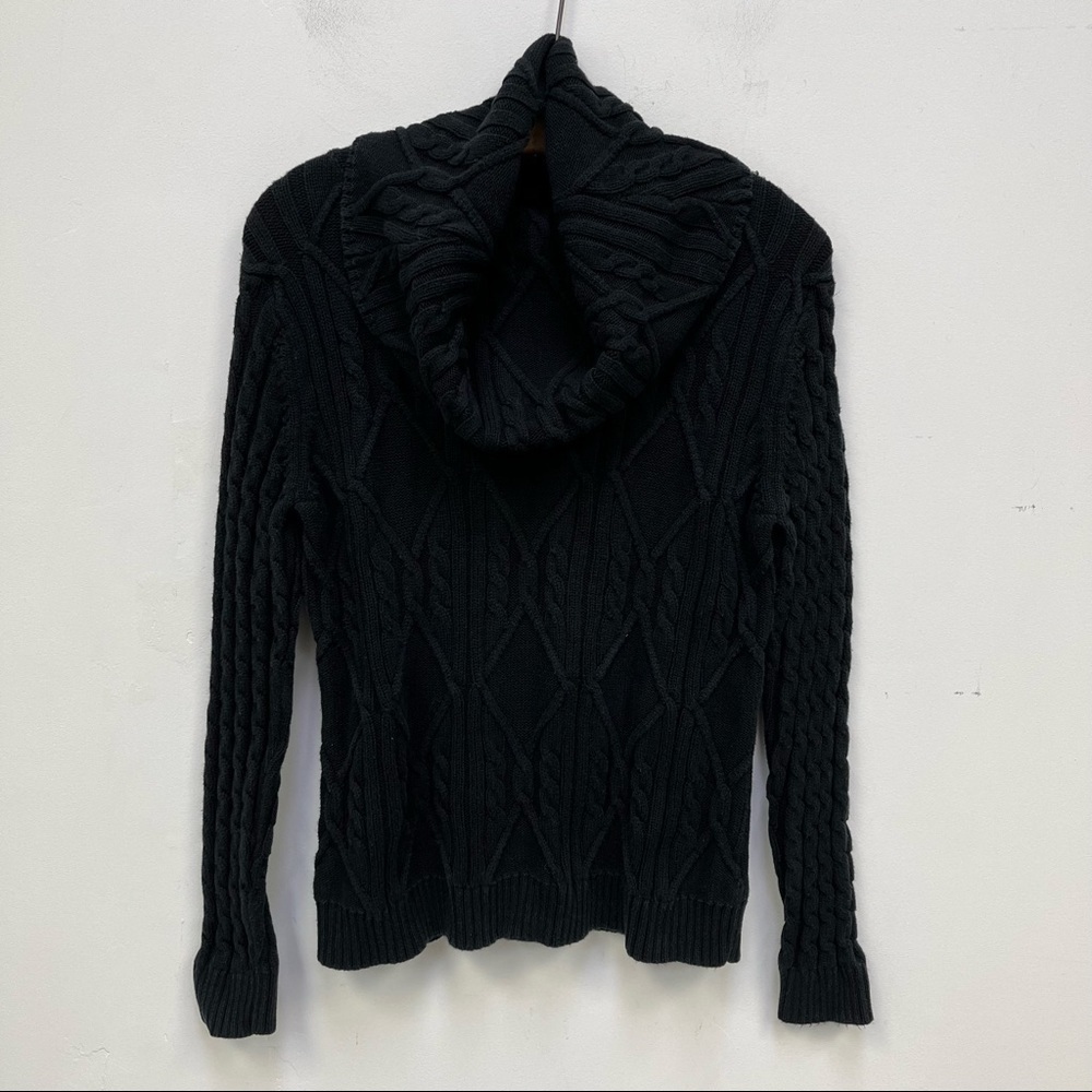 Vintage Great Northwest Ribbed Cowl Neck Sweater